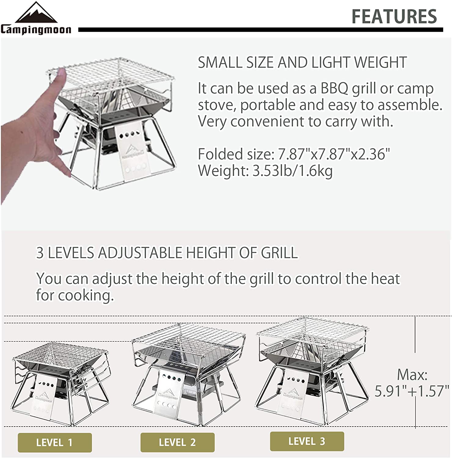 Campingmoon Outdoor Camping Bb - Outdoor Camping Fire Pit review and price