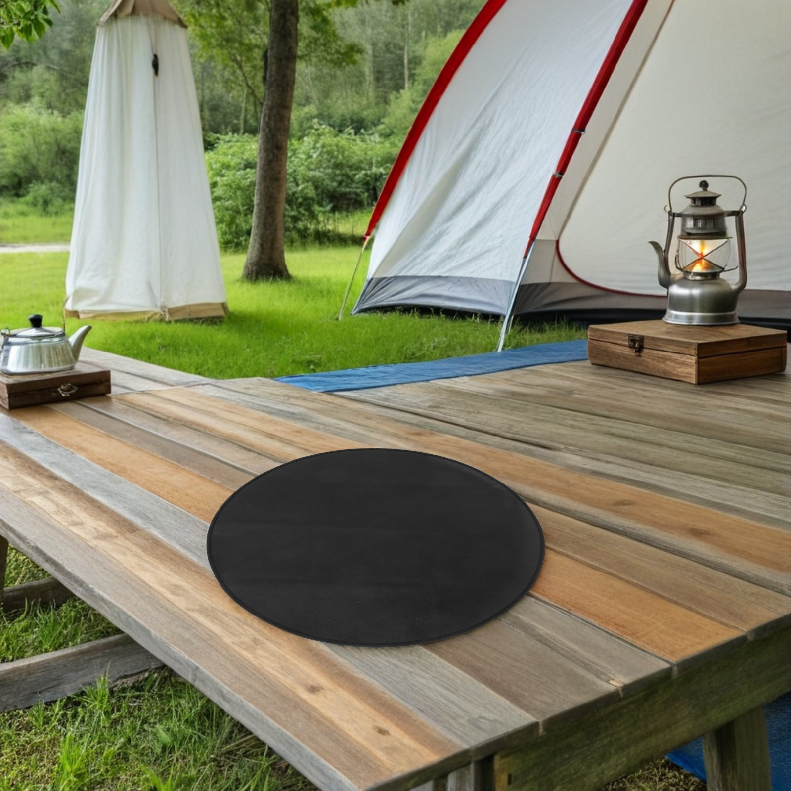 24 Inch Round Heat Resistant F - Outdoor Camping Fire Pit review and price