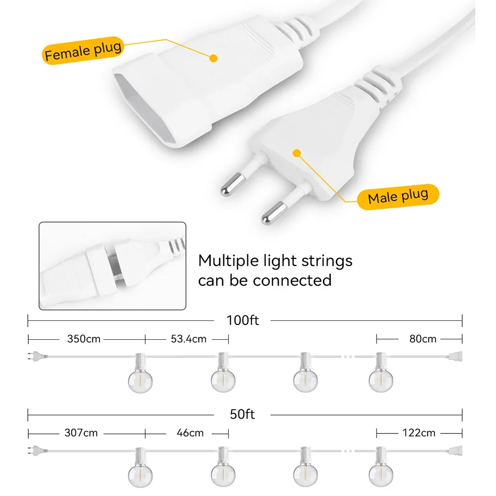 30M 15M Fairy String Light G40 - Outdoor Camping Lights String review and price
