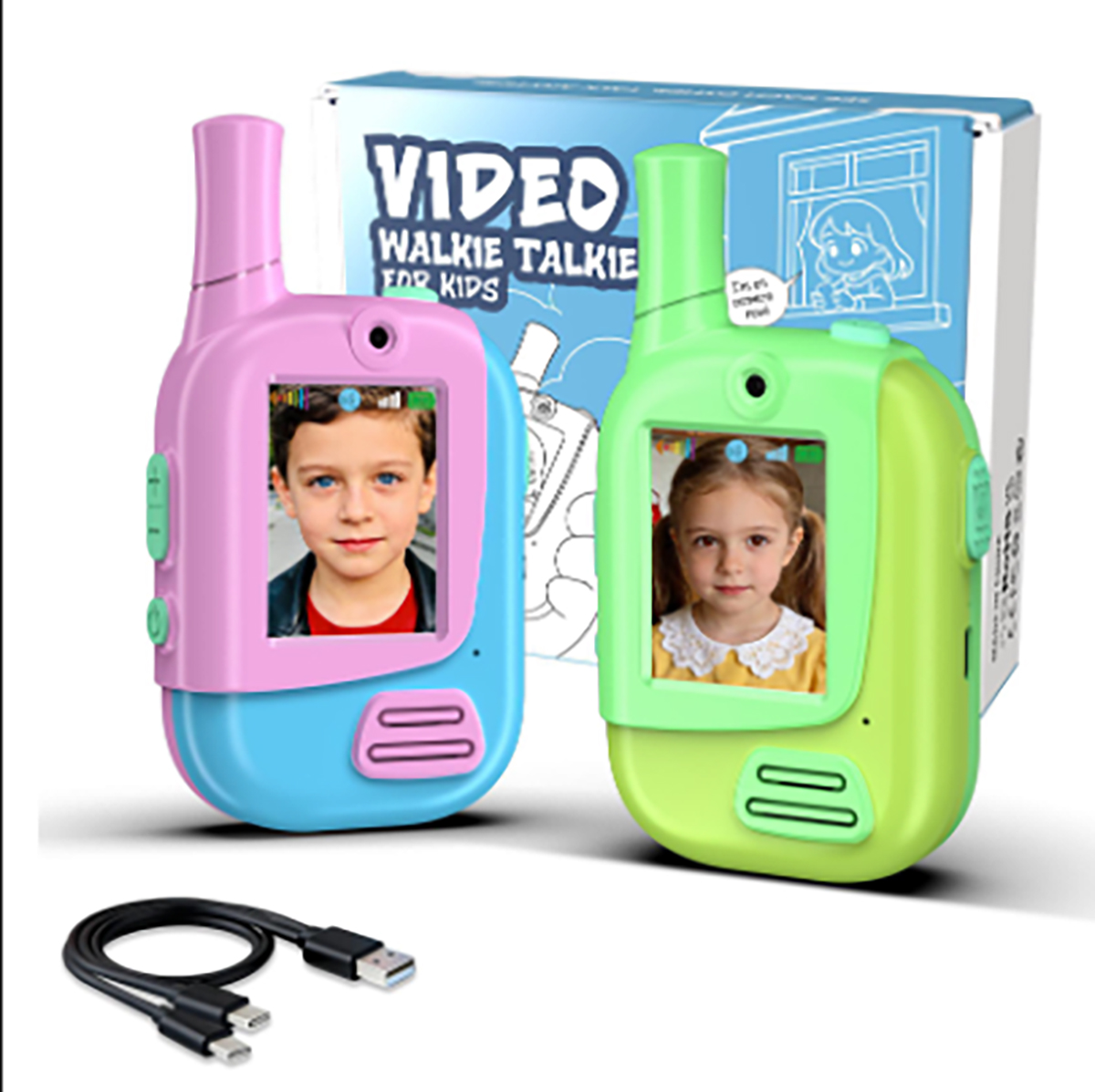 2 Pack Rechargeable Kids Video - Outdoor Camping Games For Kids review and price