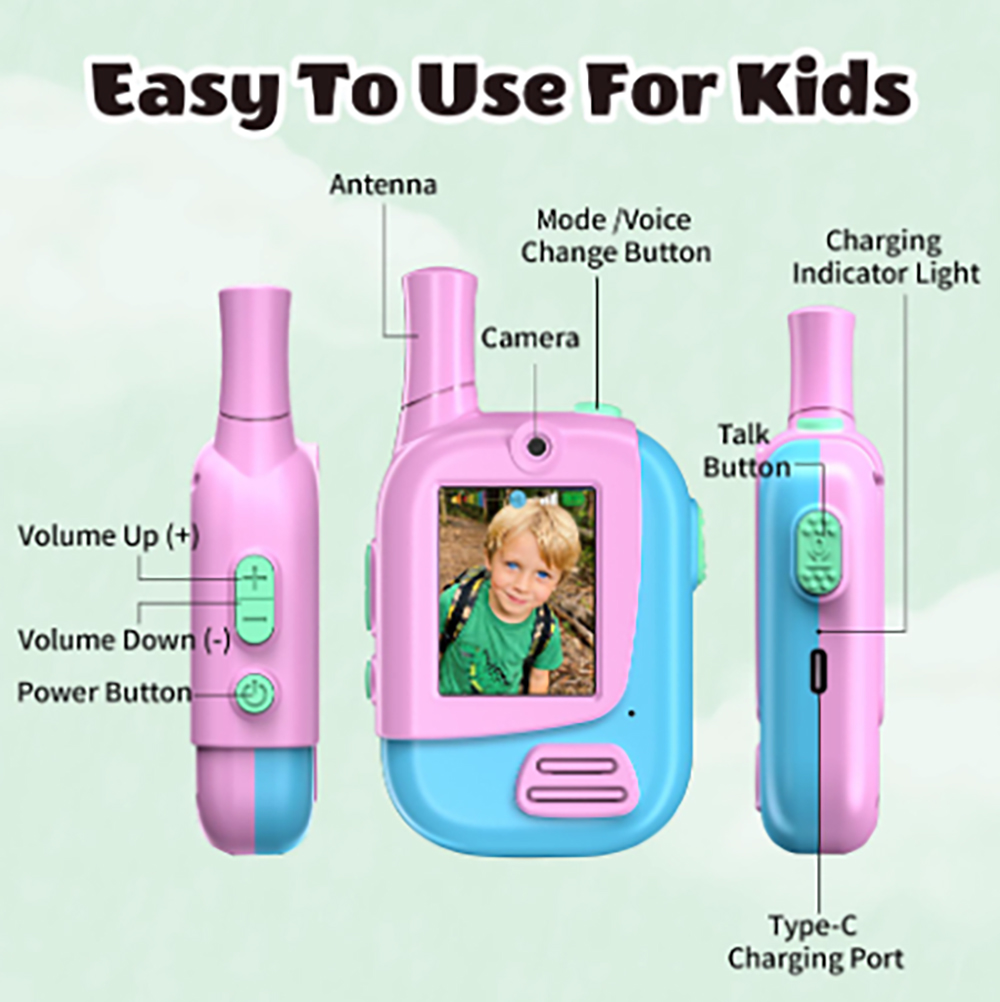 2 Pack Rechargeable Kids Video - Outdoor Camping Games For Kids review and price