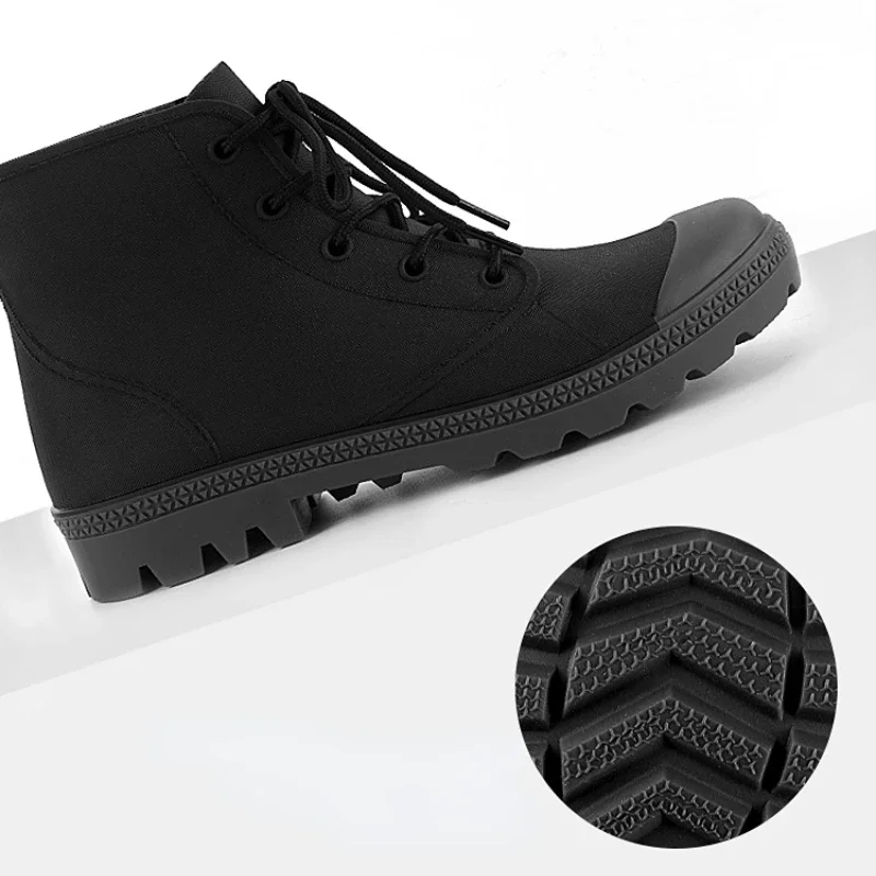 Winter Men Rain Boots Lace-up  - Outdoor Camping Winter review and price