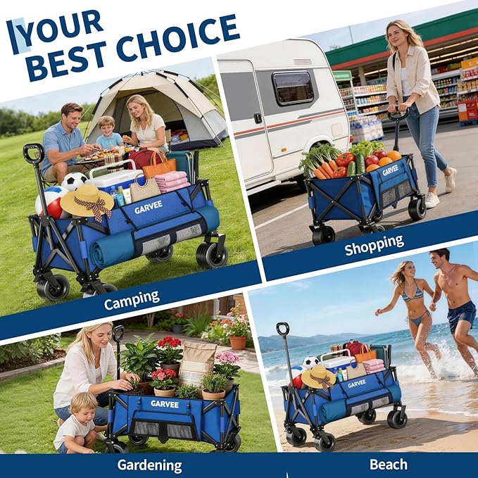 Outdoor Wagon Carts Foldable,  - Outdoor Camping Shop review and price