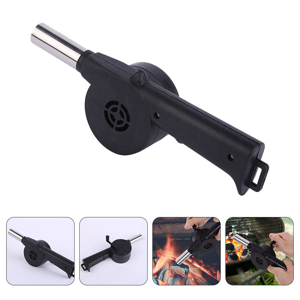Manual Blower Black Hand Crank - Outdoor Camping Fire Pit review and price
