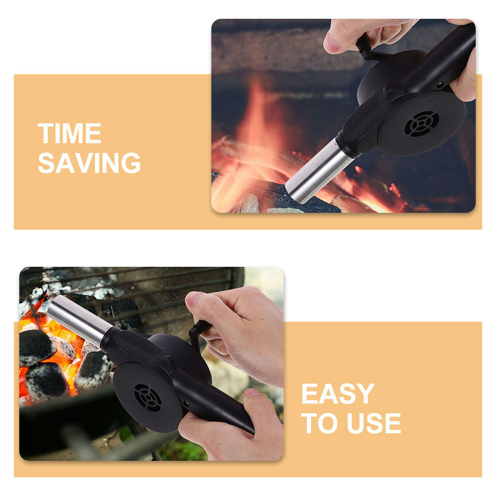 Manual Blower Black Hand Crank - Outdoor Camping Fire Pit review and price
